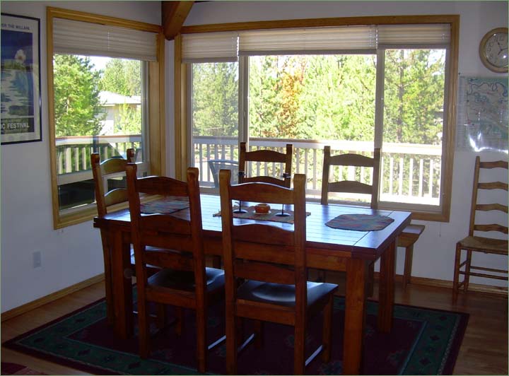 The large 3 bedroom, Mt Bachelor vacation rentals home sleeps 10 guests